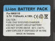 Batería genérica para Nokia 6110, 6210 (BLS-2N), Li-ion, 3,7 Voltios, 1100mAh, 4,1Wh